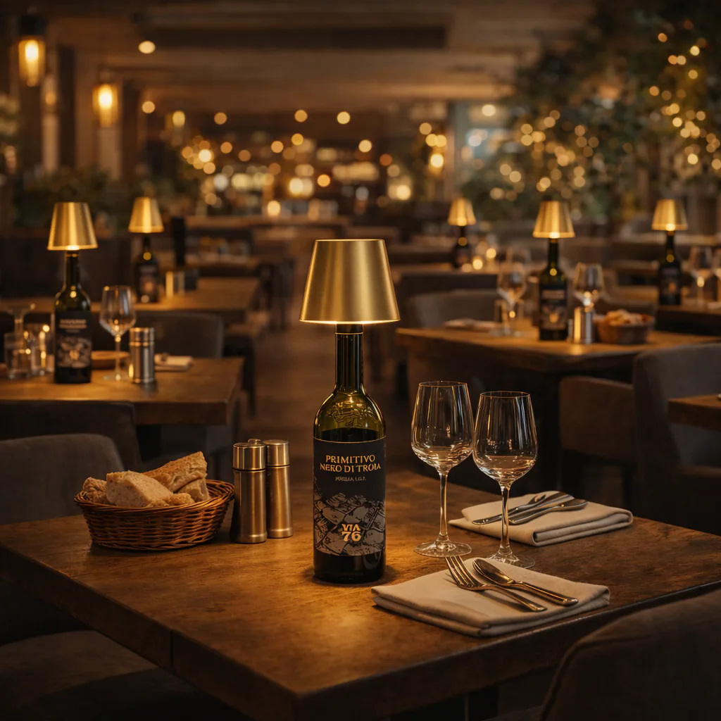 Canté Fleslamp Goud sfeerbeeld 6