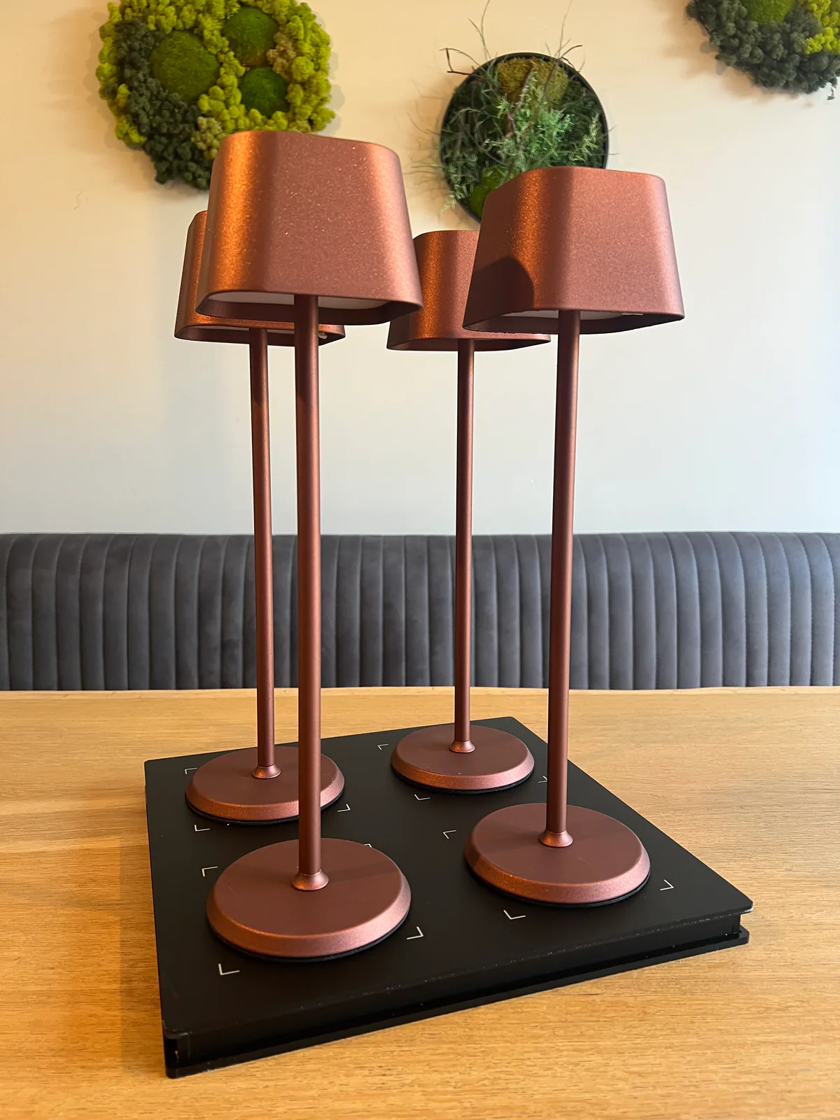 Caro Ruby Horeca Tafellamp 1 lamp + laadstation sfeerbeeld 5