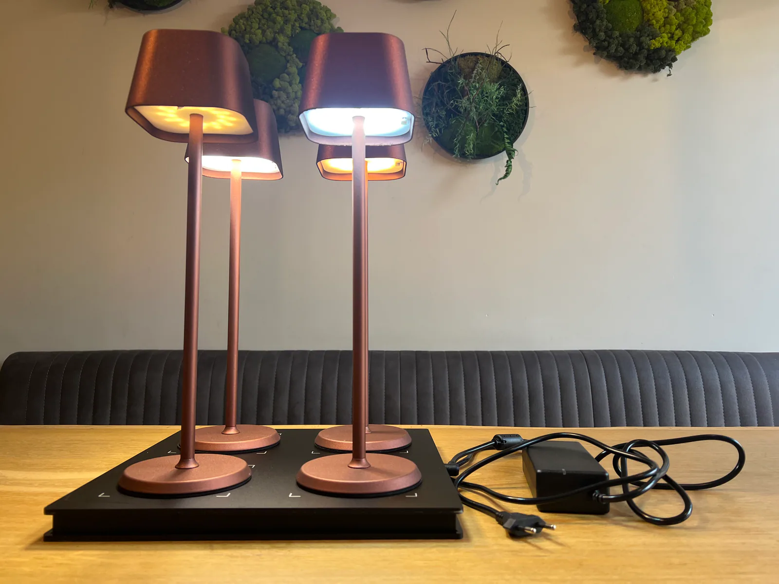 Caro Ruby Horeca Tafellamp 1 lamp + laadstation sfeerbeeld 7