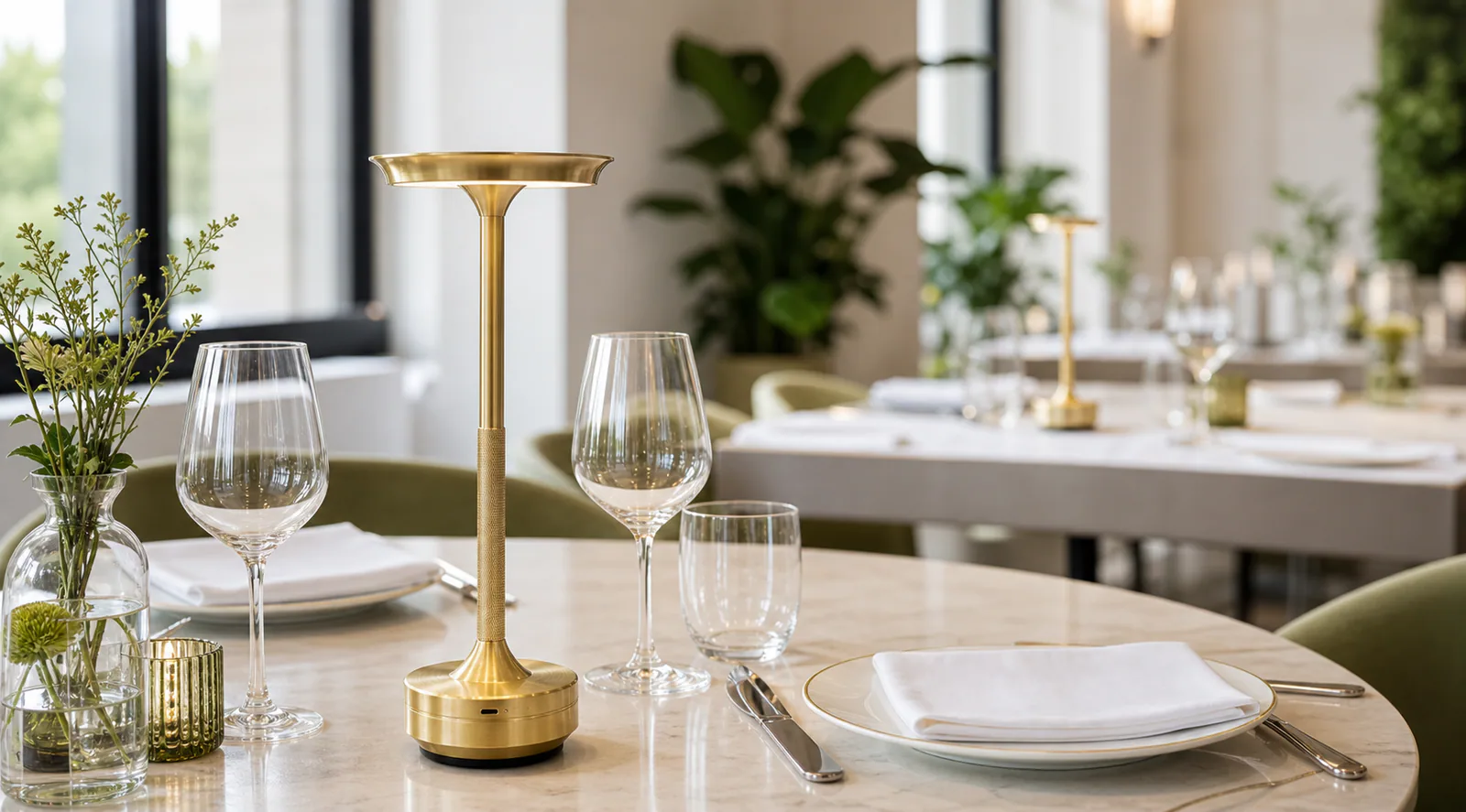 Eclips Horeca Tafellamp 1 lamp + laadstation sfeerbeeld 4