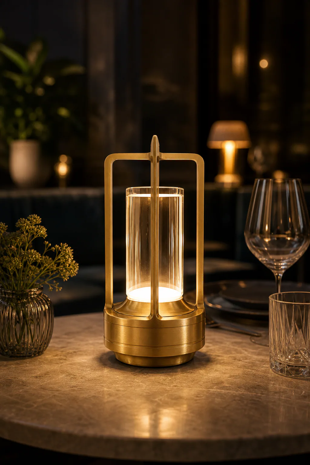 Lanta Tafellamp Goud sfeerbeeld 3