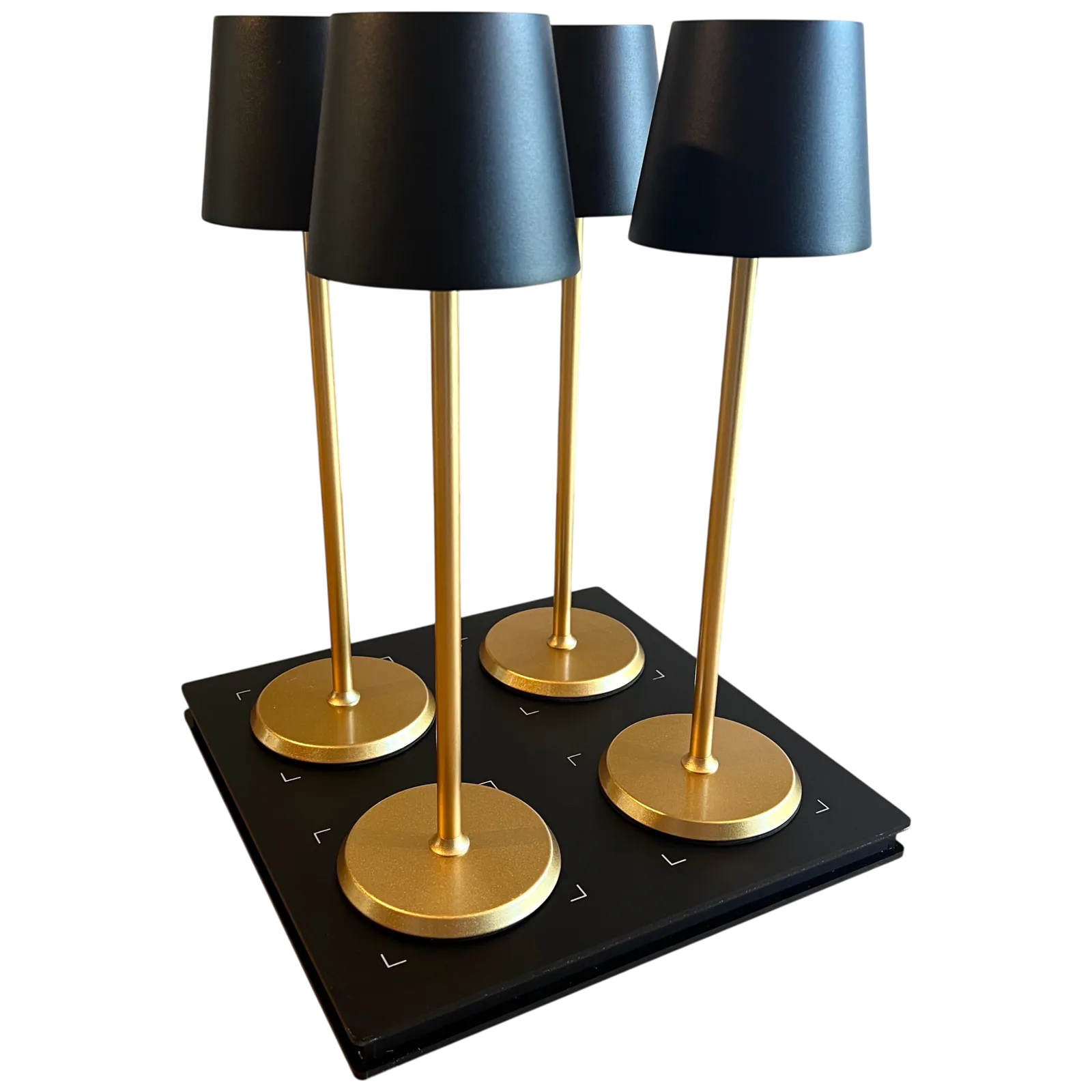 Norda Black & Gold Horeca Tafellamp 1 lamp + laadstation sfeerbeeld 2