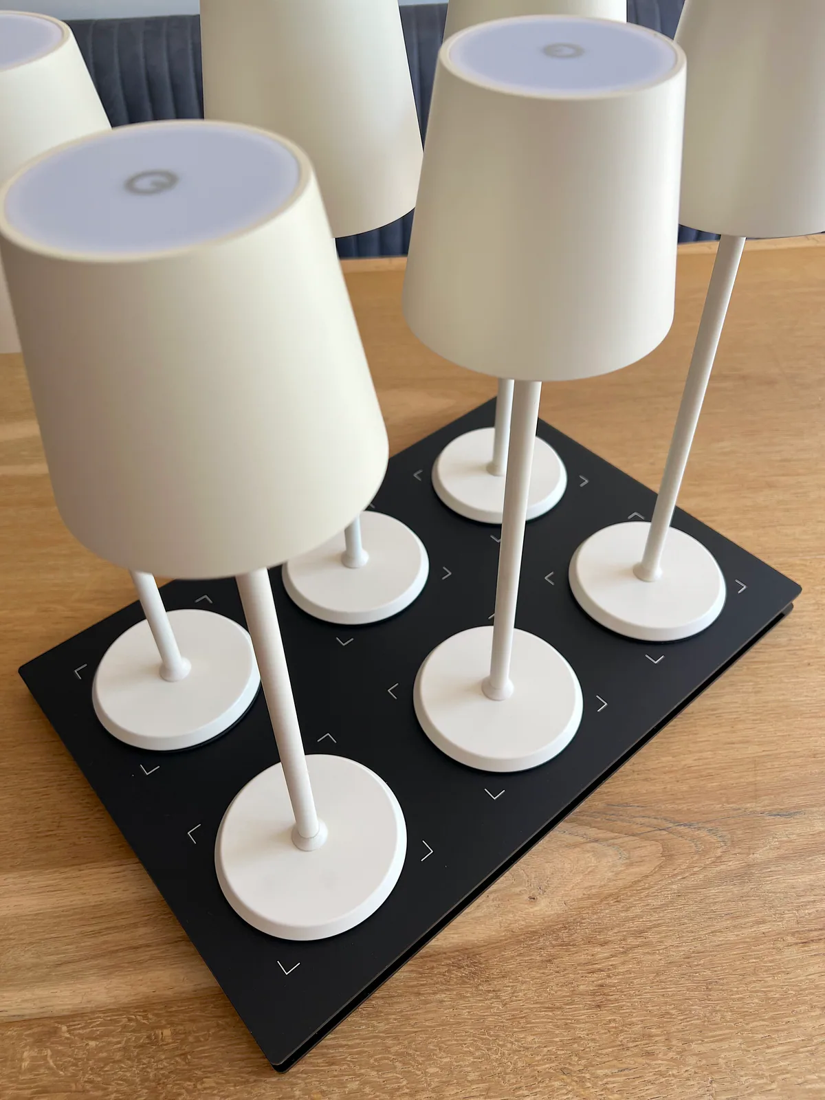 Norda Cream Horeca Tafellamp 1 lamp + laadstation sfeerbeeld 11