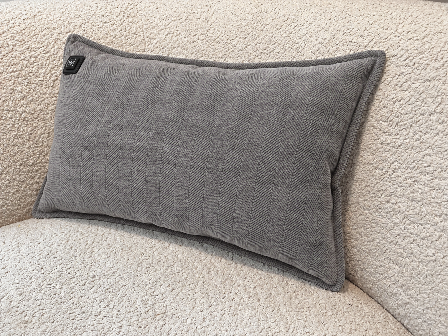 Warmpi Chenille Grau 50x30cm Infrarot-Wärmekissen für gezielte Wärme – Produktfoto 2 anzeigen