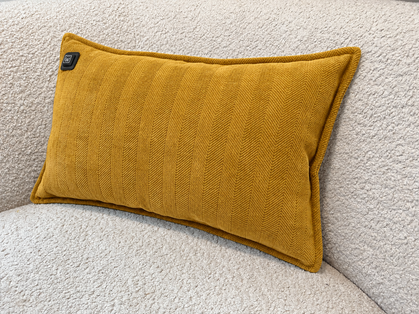 Warmpi Chenille Ockergelb 50x30cm Infrarot-Wärmekissen für gezielte Wärme – Produktfoto 2 anzeigen