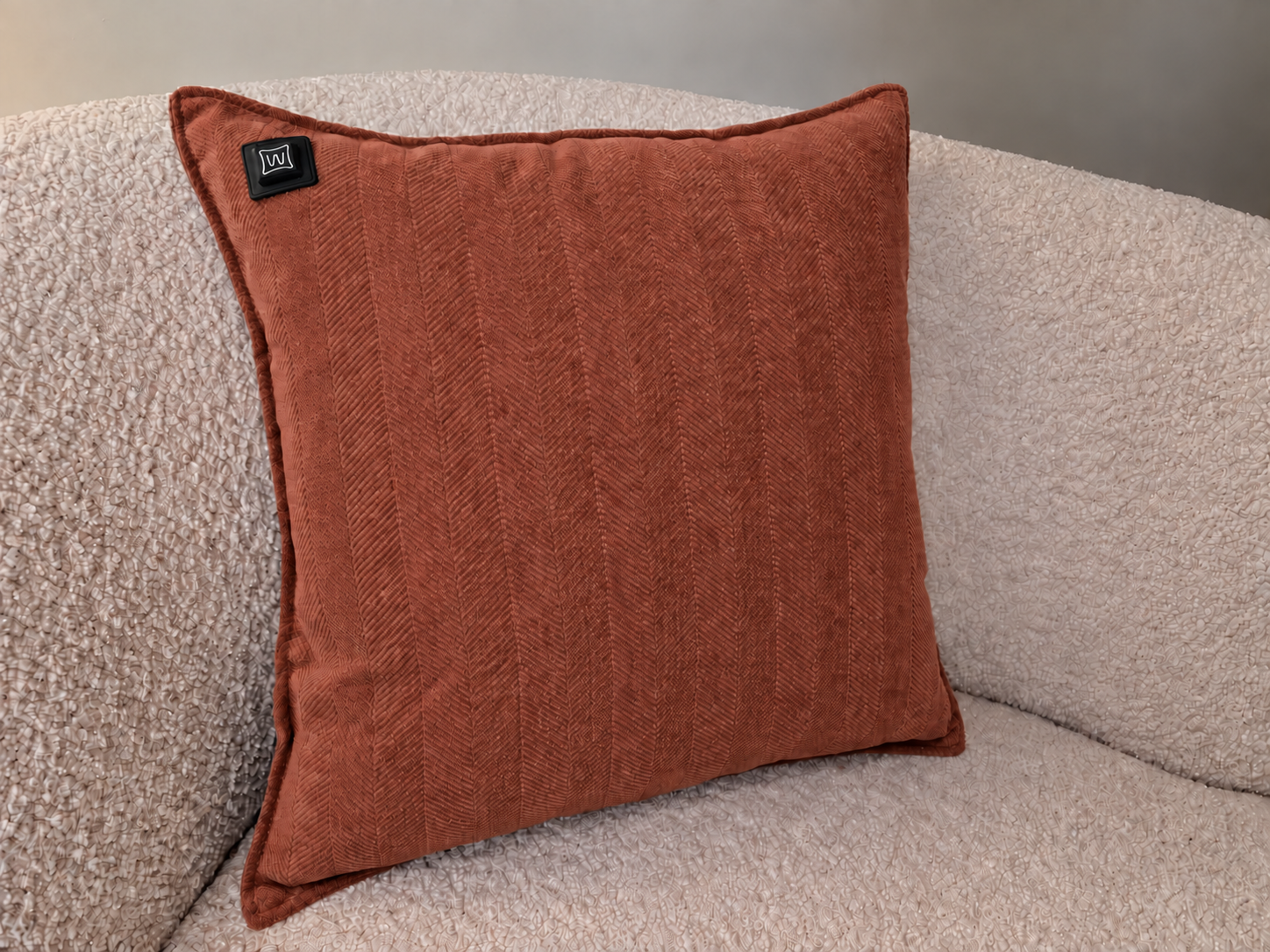 Warmpi Chenille Cognac 45x45cm Infrarot-Wärmekissen – Produktfoto 3 anzeigen