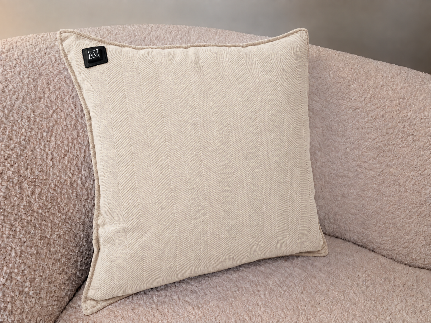 Warmpi Chenille Off-White 45x45cm Infrarot-Wärmekissen – Produktfoto 3 anzeigen