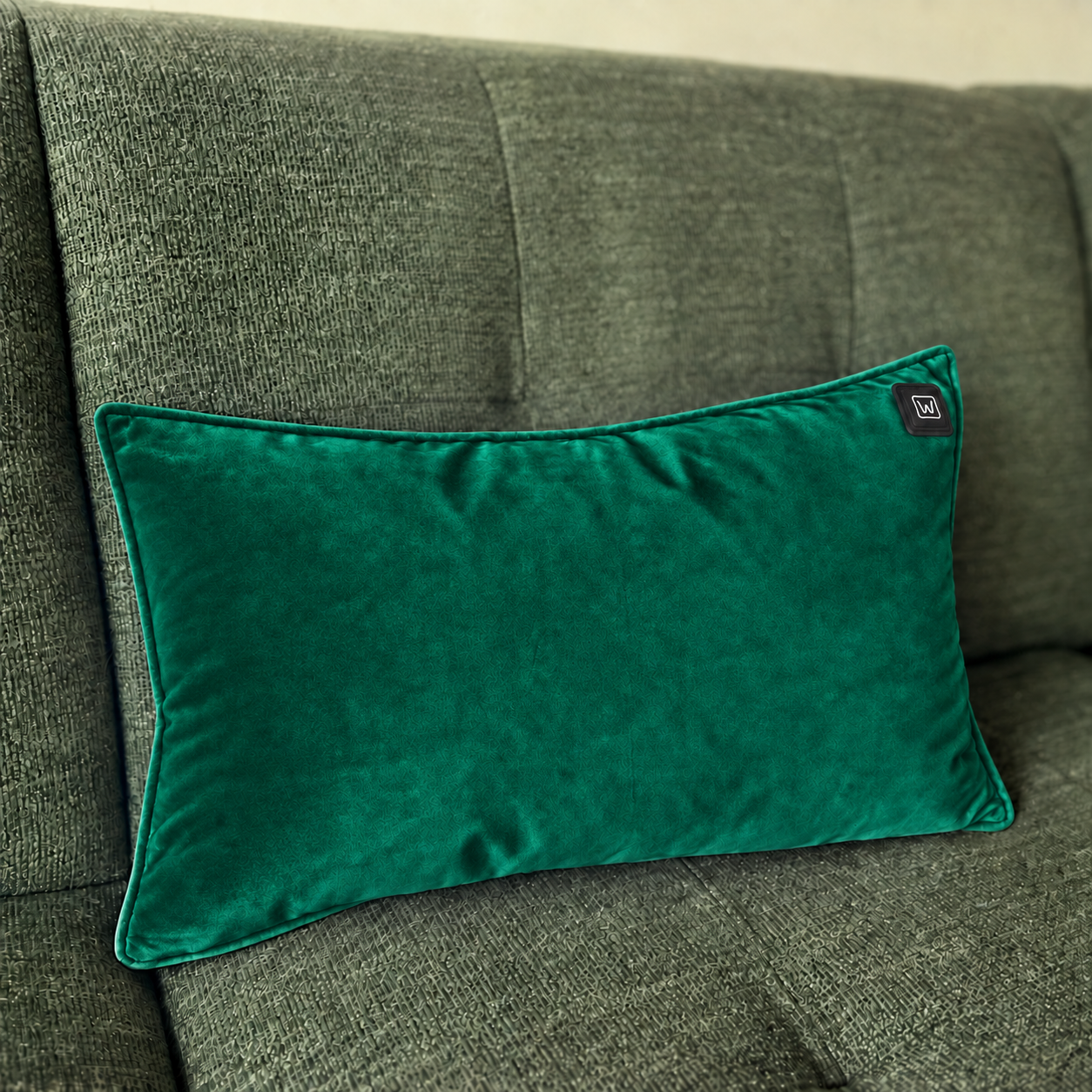 Warmpi Samt Dunkelgrün 50x30cm Infrarot-Wärmekissen mit samtweichem Bezug – Produktfoto 5 anzeigen