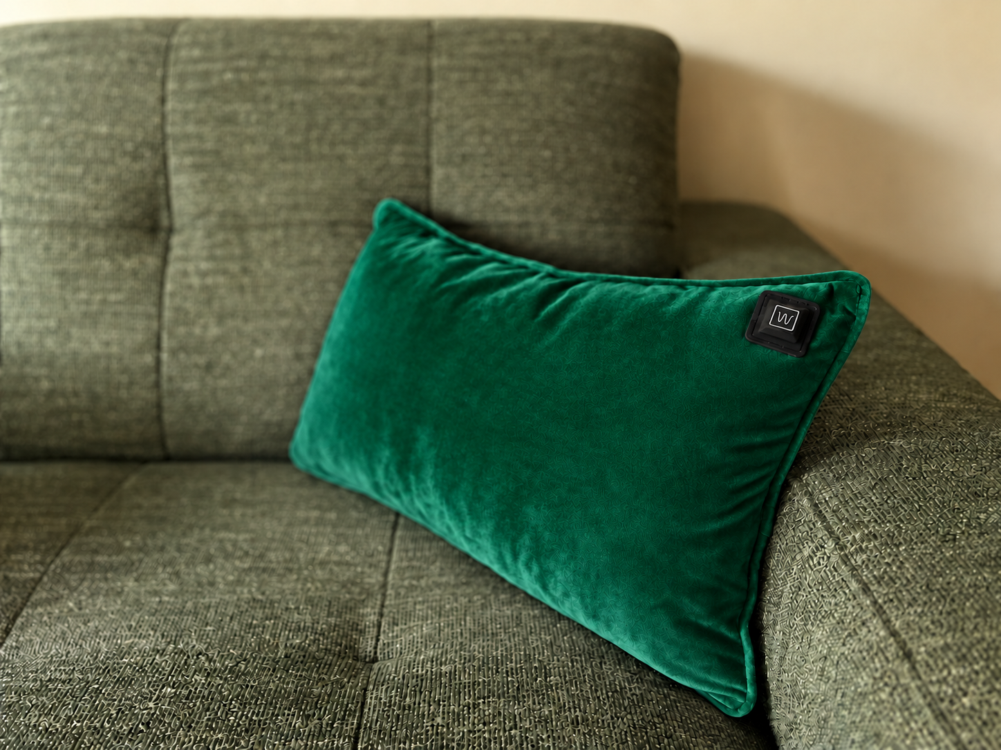 Warmpi Samt Dunkelgrün 50x30cm Infrarot-Wärmekissen mit samtweichem Bezug – Produktfoto 2 anzeigen