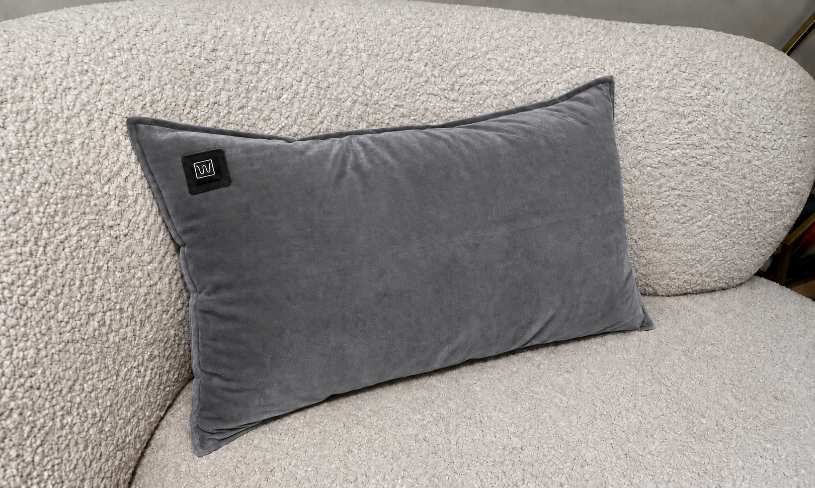 Warmpi Samt Grau 50x30cm Infrarot-Wärmekissen mit samtweichem Bezug – Produktfoto 3 anzeigen