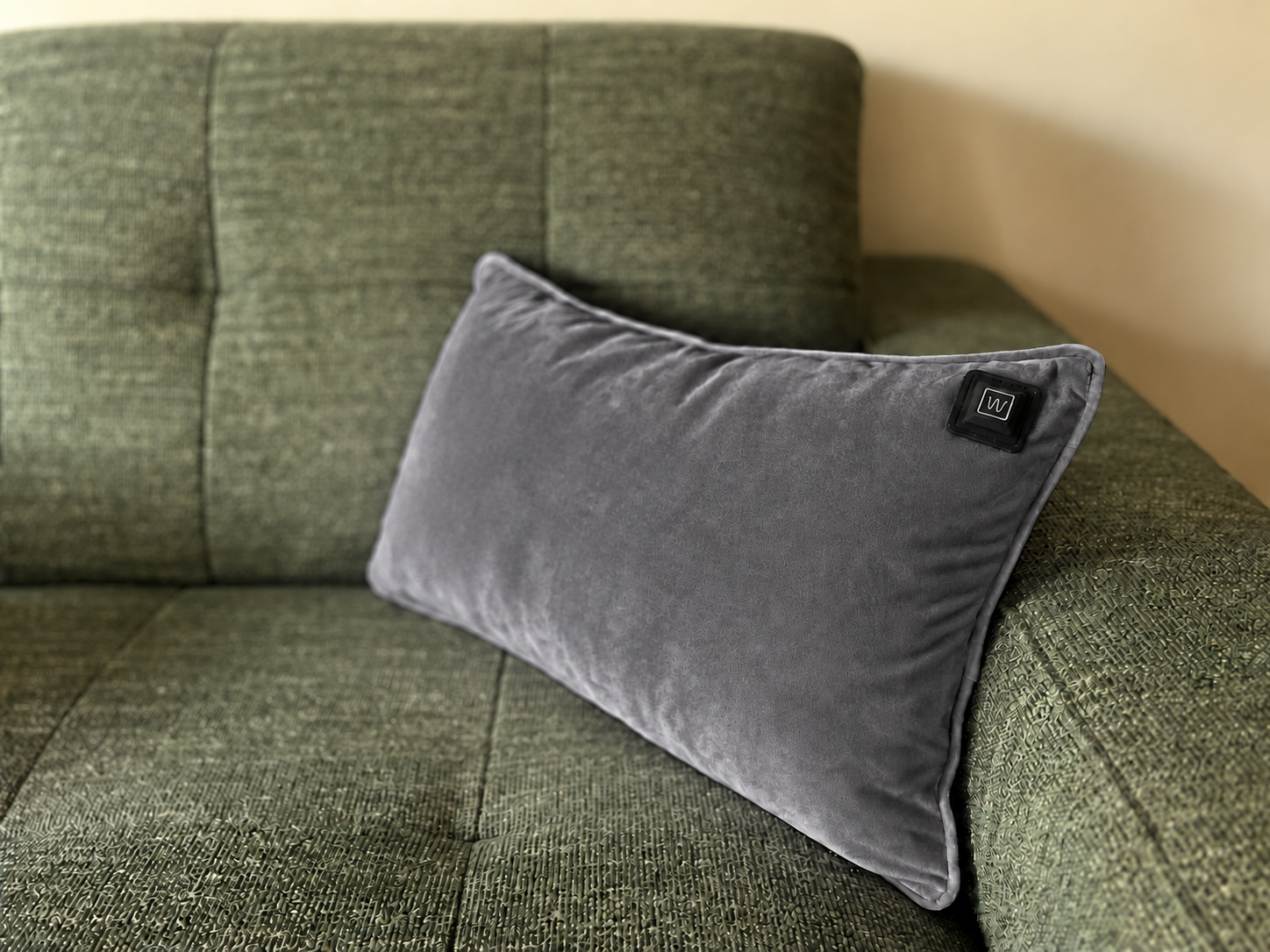 Warmpi Samt Grau 50x30cm Infrarot-Wärmekissen mit samtweichem Bezug – Produktfoto 2 anzeigen