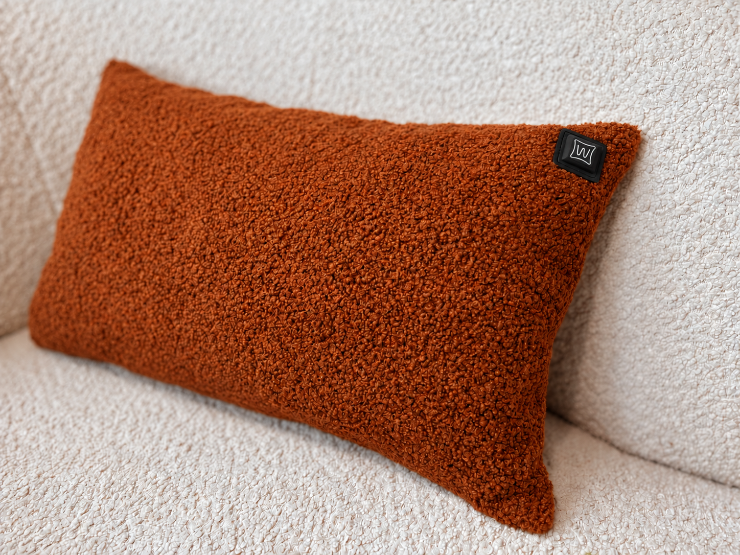 Bruin Warmpi teddy warmtekussen 50x30cm met knuffelbare stof en infraroodwarmte – Toon productfoto 2