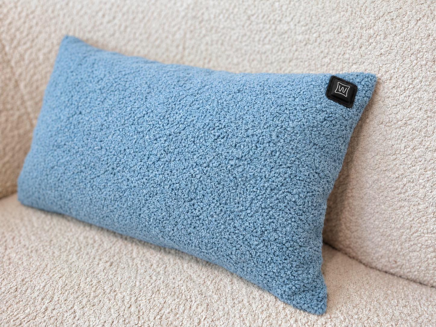 Warmpi Teddy Hellblau 50x30cm Infrarot-Wärmekissen mit kuscheligem Bezug – Produktfoto 2 anzeigen